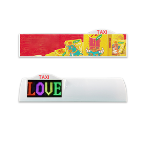 Écran publicitaire électronique intelligent pour taxi Led Plafonnier couleur pour voiture Caisson lumineux pour taxi Fabricants de sources - Product Image 1