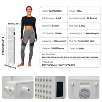 ALXPRO-1000 Panneau de luminothérapie rouge à 12 longueurs d'onde 900W 1080P HD Écran tactile Contrôle multicanal pour usage professionnel