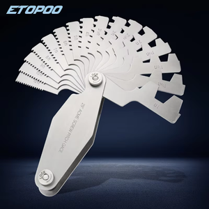 उच्च गुणवत्ता वाले एमे 29/ट्राम पिच गेज स्टेनलेस स्टील थ्रेड पिच मापने उपकरण टी-थ्रेड कटिंग गेज - Product Image 3