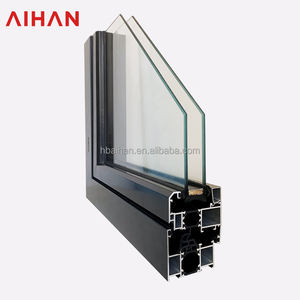 AIHAN, ventanas de aluminio batientes acristaladas, rotura térmica, casa de impacto de huracán, malla de pantalla de acero inoxidable, apertura Horizontal - Product Image 1