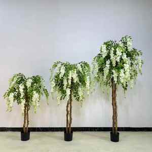 <span class=keywords><strong>Wisteria</strong></span> flor colgante falso colgante <span class=keywords><strong>Wisteria</strong></span> artificiales árbol para el hogar boda arco Floral púrpura <span class=keywords><strong>Wisteria</strong></span> vid árbol - Product Image 2