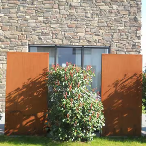 Customized Art Deco Metal <b>Screen</b> Corten Steel Gates and Fence <b>Panels</b> for Backyard - Product Image 1