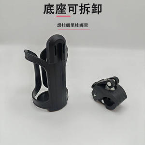 Portavasos de plástico negro para cochecito de bebé, soporte para botella de liberación rápida para niños de 0 a 3 años - Product Image 3