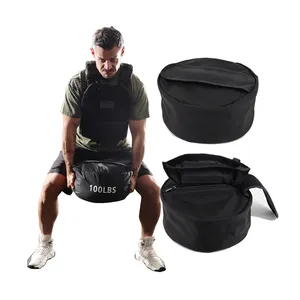 Bolsa de arena para ejercicio físico, bolsa de arena para entrenamiento de pesas, nailon humano, 1000D, libras, 200 libras