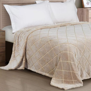 Bán Buôn Flannel Siêu Mềm Bù Đắp In Sọc Sọc Kiểm Tra Chăn Tùy Chỉnh Ấm Thanh Lịch Phổ Biến Bộ Đồ Giường Sang Trọng Đặt Khuyến Mãi Chăn - Product Image 1