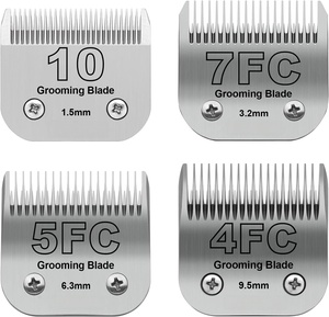 Lames de tondeuse pour animaux de compagnie NOVISON en métal détachable, outils de toilettage en gros - Product Image 1