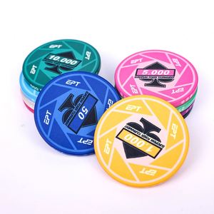 Jetons de poker en céramique personnalisés, jetons de poker de casino professionnels, fournisseur de jetons de poker de haute qualité, vente en gros, personnalisation du logo en céramique - Product Image 1