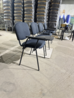 Chaise de formation rembourrée avec tablette d'écriture, chaise de conférence rembourrée