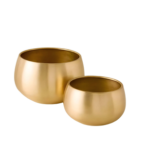 Suministro de fábrica Proceso de hilado de metal Maceta de latón personalizada Maceta de latón de diferentes tamaños - Product Image 2