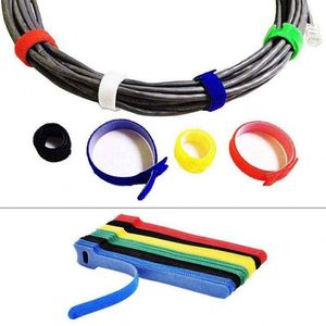 Nylon Fastener Velcroes Cable Tie Nylon <b>Hook</b> and Loop Strap Cable Tie Cinch Strap Buckle Custom Velcroes - Product Image 2