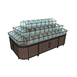 Tùy chỉnh hai mặt Heavy Duty kim loại gỗ đảo giá nhà máy số lượng lớn Trọng lượng tủ siêu thị cửa hàng tiện lợi Snack - Product Image 3