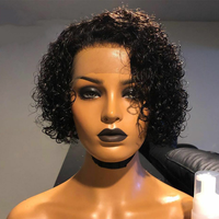 Perruques de Cheveux Humains les Perruques pour Femme Noire 100% Vierge Brésilienne Coupe Courte Pixie Perruques de Cheveux Humains
