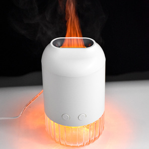 Diffuseur <span class=keywords><strong>d</strong></span>'arômes USB miniature en plastique format voyage, humidificateur à effet flamme, purificateur <span class=keywords><strong>d</strong></span>'<span class=keywords><strong>air</strong></span> portable compatible français pour voiture, hôtel et usage domestique - Product Image 5