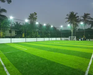 Herbe artificielle de support non-tissé vert synthétique de football vert de support fort pour le terrain de football