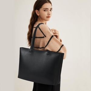 <strong>KALIDI</strong> Women's Vegan Leather Tote <strong>Bag</strong> Zipper Closure | Large Casual Handbag for Work Commuting Dating Everyday Use (Made China) - Product Image 2