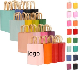 Bolsa de Papel Kraft Clásica Personalizada con su Propio Logotipo, para Regalos y Compras, con Asas, Impresión Digital y Cinta - Product Image 1