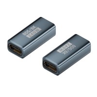 Adaptor USB C 90 Derajat Kualitas Super 80Gbps 240W 8K 60Hz |   Extender Tipe C Sudut Kanan untuk Thunderbolt 5 4