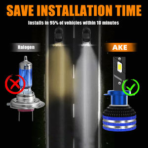 अनुकूलित v88 150w h16 नेतृत्व हेडलाइट उच्च विमानन एल्यूमीनियम मिश्र धातु 6063 15000lm नेतृत्व वाले हेडलाइट H4 150w 6000k ix6 गोल्फ x3 के लिए - Product Image 6