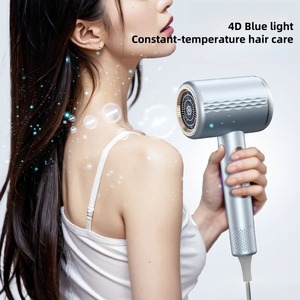 Sèche-cheveux haute vitesse 2400W, technologie de pression d'air multipliée, soin des cheveux aux ions négatifs à lumière bleue, sèche-cheveux à température constante - Product Image 2