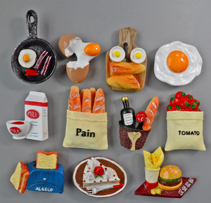 Aimant <span class=keywords><strong>personnalisé</strong></span> de haute qualité pour réfrigérateur, autocollant de bord imprimé Vintage, pièce de Style irrégulier magnétique en soie, Design de couleur - Product Image 1