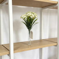 Fleur artificielle en caoutchouc style bohème rustique, douce, en dentelle, pour anniversaire, mariage, bouquet de mariée, remplissage de vase, couronne DIY, décoration de table et de maison
