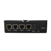 Routeur pare-feu industriel mini PC de bureau sans ventilateur avec processeur Intel N100, LAN haute vitesse 4*2.5G I226V