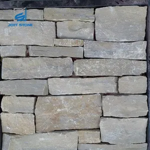 혼합 크기 정원 장식 화이트 쿼츠 루스 벽 돌