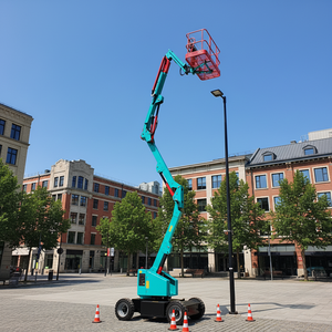 Plateforme <span class=keywords><strong>élévatrice</strong></span> télescopique <span class=keywords><strong>sur</strong></span> chenilles autopropulsée articulée de 10 à 18 m pour travaux en hauteur - Product Image 6