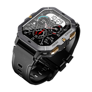 C28 montre intelligente 1 ATM étanche <span class=keywords><strong>2</strong></span>.02 pouces écran 410mAH grande batterie montres BT appel 100 + modes sportifs smartwatch - Product Image 2