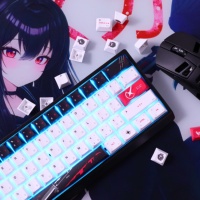 Yukiaim Personnalisable Original Factory Keycap Matériau PBT à sublimation à cinq faces Convient parfaitement pour Wooting 60HE Megeish Gaming