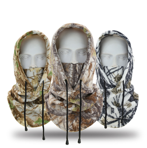 Mùa Đông Ngoài Trời Mui Xe Trượt Tuyết Windproof Đi Xe Đạp Săn Bắn Đầy Đủ Mặt Cap Cổ Ấm Hơn Lông Cừu Balaclava Hat Với Khăn Mặt Nạ - Product Image 1