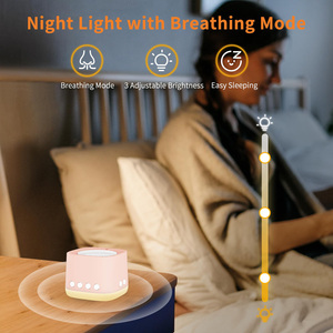 Rechargeable Mini Travel <b>Sleep</b> Sound Machine,Amber Night <b>Light</b>,16 Natural Sounds Timer & Memory Function for Baby Nursery Adult - Product Image 4