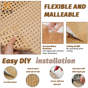 EcoFriendly tùy chỉnh tự nhiên ratta lưới tấm nhựa mây mía vải cuộn - Product Image 5