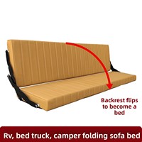 Canapé-lit pliable en cuir RV, imperméable, sur mesure pour Mercedes-Benz Sprinter Camper Van