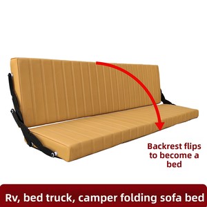 Divano Letto Pieghevole in Pelle per Camper RV, Impermeabile e Su Misura per Mercedes-Benz Sprinter - Product Image 3