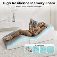 Chaise longue convertible 3-en-1 contemporaine, une place, sans accoudoirs, convertible en canapé-lit |   Couverture en velours côtelé en mousse à mémoire de forme Zero Gravity No