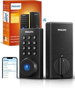Cerradura Inteligente Wi-Fi con Entrada sin Llave para Puerta Principal, Compatible con Alexa y <span class=keywords><strong>Google</strong></span> Assistant, WiFi Integrado, APP/Huella Dactilar - Product Image 1
