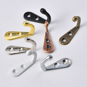 Antique Style Small Wall Hook Alloy Cast Iron Rectangle Single Hook For Clothing Wall <b>Mounted</b> Type Durable - Product Image 1