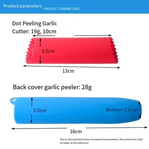Bán Buôn Của Nhãn Hiệu Công Cụ Nấu Ăn Thực Phẩm Grade Silicone Tỏi & Rau Peeler Trái Cây Dao Ép Thép Cao Su Con Lăn Peeler - Product Image 6
