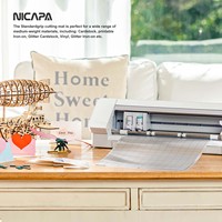 Alfombrilla de corte NICAPA de 14x15 pulgadas para Silhouette Cameo 4 Plus Cameo 4 Pro, alfombrillas de corte de PVC autocurativas, 1 unids/pack