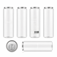 Bouteille en PET jetable de 500 ml en gros pour l'emballage de bière, lait, thé aux fruits, jus et boissons froides