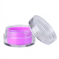 Vente en gros de pots cosmétiques en plastique transparents de 5 ml, 10 ml, 5 g avec doublure en silicone et bouchons à vis pour l'emballage des soins personnels de la peau