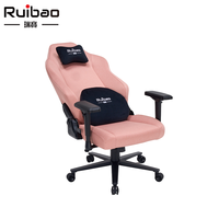 Chaise de jeu ergonomique robuste de 350 mm avec pivotement à 360 degrés, inclinaison réglable, hauteur réglable, design moderne, base en fer, accoudoirs 4D