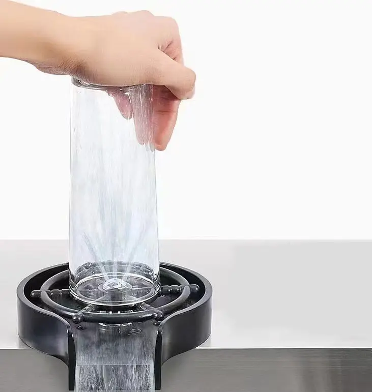 Évier à haute pression Abs verre rinceur barre de rinçage automatique verre tasse lavage pour éviers de cuisine