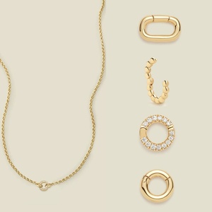 Waterproof New DIY Basic Loose Mouth Chain Stainless Steel 18K Gold Color Oval Butterfly Necklace for Anniversary - Product Image 1