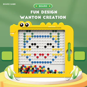 Mainan Edukasi Puzzle Ajaib Bentuk Dinosaurus Papan Gambar Magnetik untuk Anak - Product Image 4