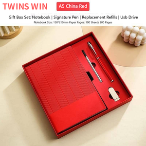 Cubierta personalizada y páginas interiores Deducción de superficie plana Cuadernos A5 Juego de caja de regalo de cuaderno de cuatro piezas - Product Image 3