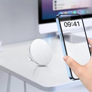 Support magnétique universel pour téléphone avec rotule de 17 mm et aimant N52 à fixation rapide pour tableaux de bord de voiture, bureau et diffusion en direct - Product Image 2