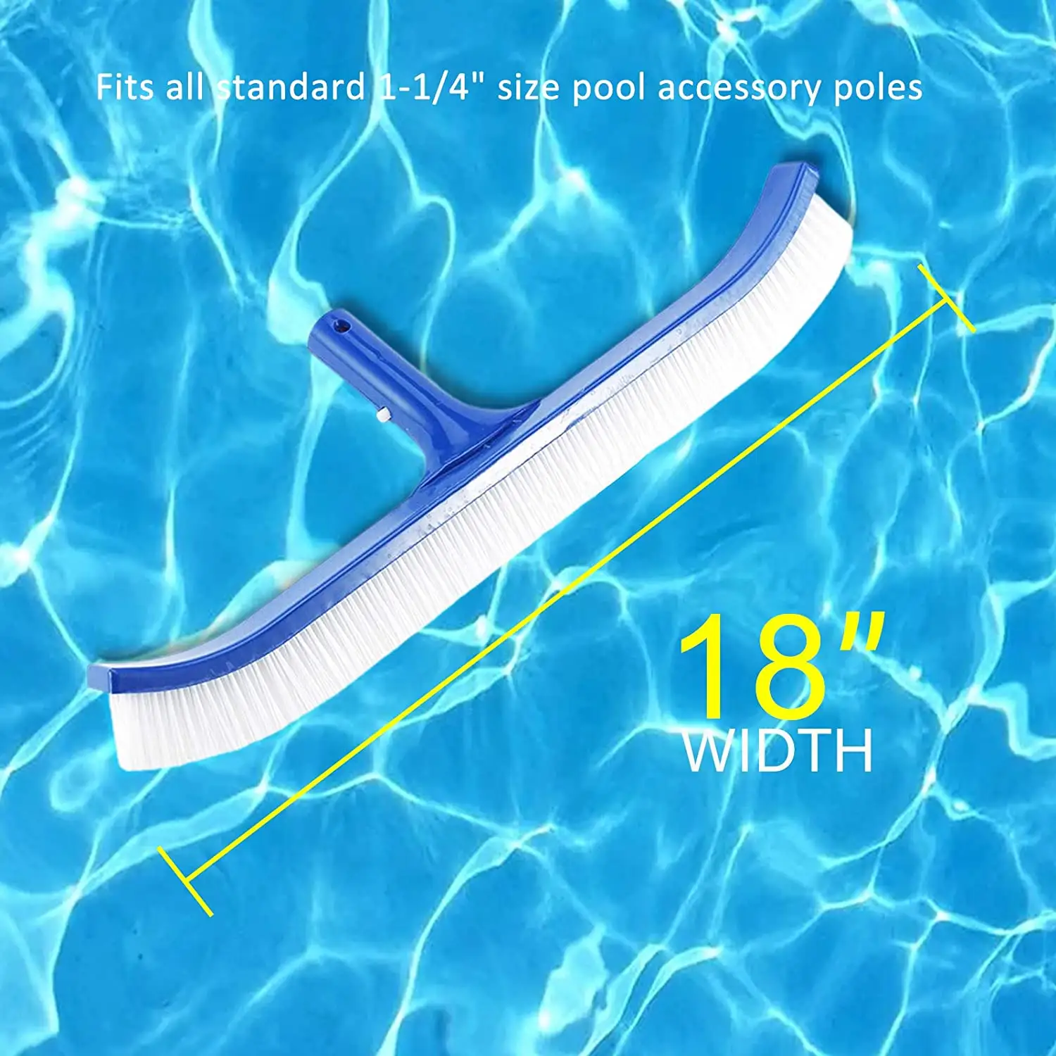 18 "Heavy Duty Premium Accesorios de limpieza Equipo de limpieza de piscinas cepillo para la pared