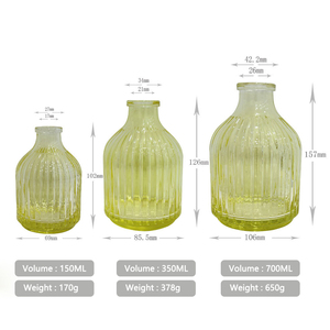 Diffusore di Oli Essenziali in Vetro da 150ML 350ML 700ML <span class=keywords><strong>per</strong></span> Arredamento Casa, Diffusore di Fragranze di Lusso con <span class=keywords><strong>Bastoncini</strong></span> in Fibra - Product Image 6